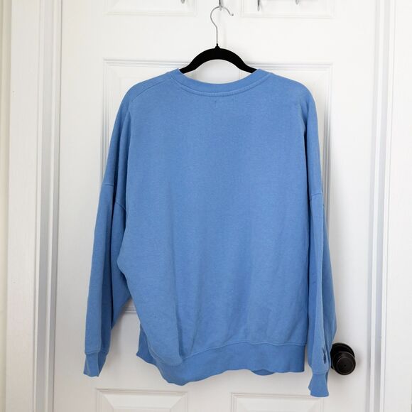 Women Playboy by Pacsun Classic Crew Neck Sweatshirt in Blue Size Medium - Picture 2 of 9